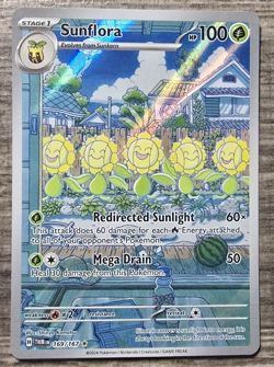 Pokemon TCG Sunflora 169/167 Twilight Masquerade Illustration Rare Card - MINT - Image 1