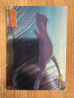 Pokemon Card Topps Mewtwo Strike Back 1 Legends Foil 1999 DMG - Image 1