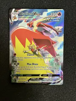 Pokemon TCG: Blaziken VMAX TG15/TG30 Silver Tempest Trainer Gallery Card - NM+ - Image 1