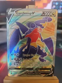 Pokemon Garchomp v TCG Full Art Holo Card Sword & Shield Astral Radiance 178/189 - Image 1