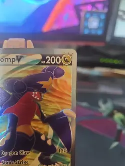 Pokemon Garchomp v TCG Full Art Holo Card Sword & Shield Astral Radiance 178/189 - Image 3