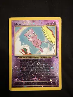 Pokemon Mew TCG Reverse Holographic Card Southern Islands 1/18 NM Condition - Image 1