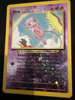 Pokemon Mew TCG Reverse Holographic Card Southern Islands 1/18 NM Condition - Image 3