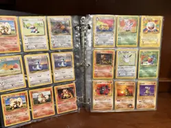 Vintage Pokemon Binder With Cards English And Japan Holos And Non Holos - Image 3