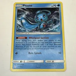 Phione 57/236 Sun Moon Cosmic Eclipse Rare Pokemon Card TCG Non Holo - Image 1