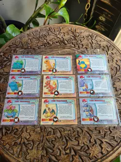 1999 Pokemon Topps TV Animation Edition Black Logo Complete 90 Card Set very LP - Image 2