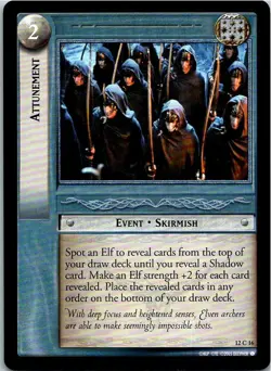 Lord Of The Rings Black Rider TCG Card 12C16 Attunement - Image 1
