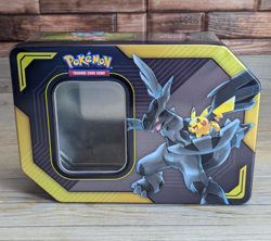 Pikachu & Zekrom GX-Pokemon TCG: Sun & Moon Team Up Empty Tin Only No Cards - Image 1