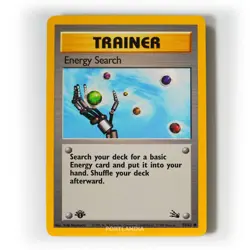 Pokemon - Energy Search - 1st Edition - Non Holo - 59/62 - Fossil - Common Card - Image 1