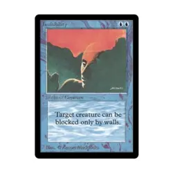 WOTC MtG Beta Invisibility (C) EX+ - Image 1