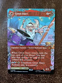 Magic the Gathering Gwen Stacy/Ghost-Spider Borderless SPM #209 & Gwen Stacy #78 - Image 2