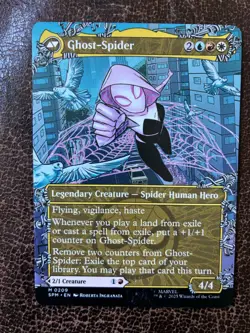 Magic the Gathering Gwen Stacy/Ghost-Spider Borderless SPM #209 & Gwen Stacy #78 - Image 3
