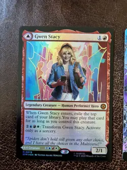 Magic the Gathering Gwen Stacy/Ghost-Spider Borderless SPM #209 & Gwen Stacy #78 - Image 4