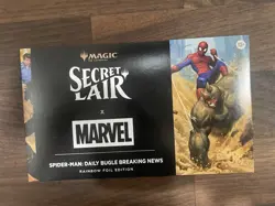 MTG Secret Lair x Marvel's Spider-Man: Daily Bugle Breaking News Rainbow Foil - Image 1