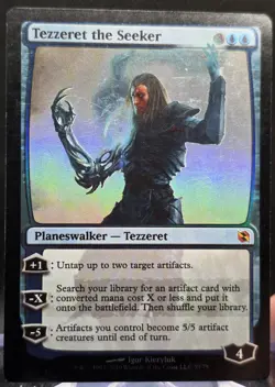 Tezzeret the Seeker #39 Duel Decks: Elspeth vs. Tezzeret Foil Mythic LP - Image 1