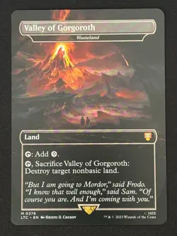 1x MTG Valley of Gorgoroth - Wasteland - Commander: The Lord of the Rings (LTC) - Image 1