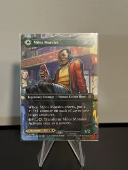 Miles Morales M/NM #200 -Borderless Magic the Gathering Marvel's Spider-Man - Image 1