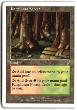 Karplusan Forest 7th Edition Rare - Image 1