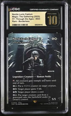KENRITH, THE RETURNED KING Final Fantasy Noctis Lucis CGC Pristine 10 MTG EDH - Image 1