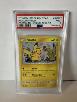 PSA 9 MINT Set Pikachu & Mimikyu SM 162 & SM 163 Team Up Promos Pokemon - Image 3