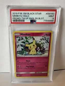 PSA 9 MINT Set Pikachu & Mimikyu SM 162 & SM 163 Team Up Promos Pokemon - Image 5