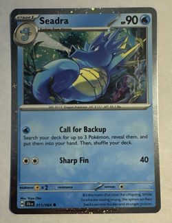 Lot of 3 Pokemon Kingdra ex 131 SVP Holo Promo Horsea 010/064, Seadra 011/064 NM - Image 4