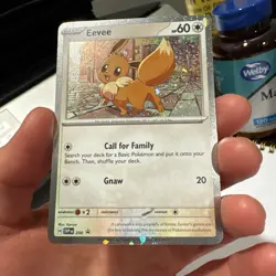 Eevee SVP200 Black Star Cosmos Holo Promo Destined Rivals - Pokemon TCG - Image 1