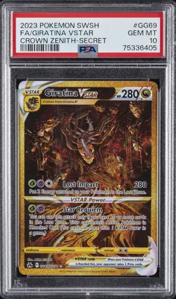 2023 POKEMON SWORD & SHIELD CROWN ZENITH SECRET FULL ART/GIRATINA VSTAR PSA 10 - Image 1