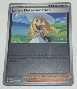 Pokemon Mega Evolution Lillie's Determination 119/132 Reverse Holo Trainer Nm-M - Image 1