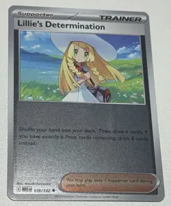 Pokemon Mega Evolution Lillie's Determination 119/132 Reverse Holo Trainer Nm-M - Image 3