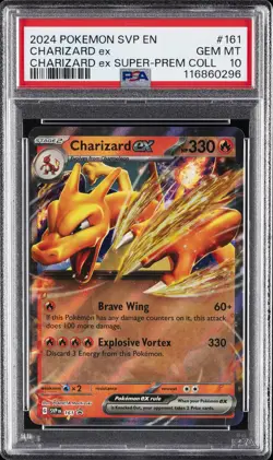 2024 POKEMON SVP EN-SV BLACK STAR PROMO #161 CHARIZARD EX PSA 10 - Image 1
