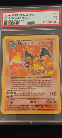 Pokemon '99 Shadowless Charizard Holo PSA 7- Original Owner, Strong Eye Appeal🔥 - Image 5