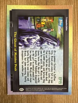 Pokemon Topps EP19 The Ghost of Maiden Peak TV Animation Blue Logo Holo VLP - Image 2