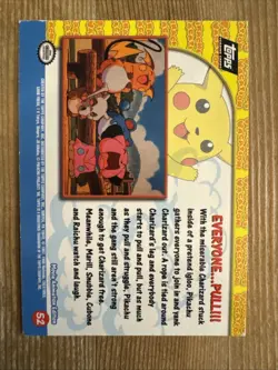 Pokemon Topps Movie Animation Edition Pikachu Vacation Everyone Pull!! Holo MP - Image 2