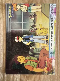 Like It Never Happened 1999 Topps HOLO Mewtwo Strikes Back Pokemon Black Logo Lp - Image 1