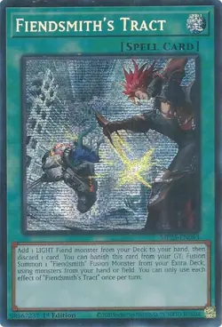 Fiendsmith's Tract Prismatic Secret Rare Yugioh 2025 Mega-Pack 1st Edition - Image 1