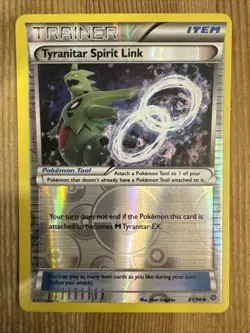 Tyranitar Spirit Link 81/98 XY Ancient Origins Pokemon Card Reverse Holo - NM - Image 1