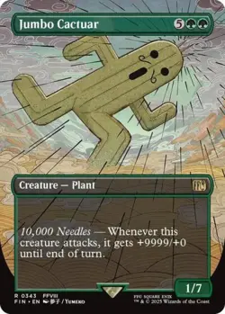 ~ Jumbo Cactuar (Borderless) ~ NM ~ Universes Beyond: FINAL FANTASY ~ MTG ~ - Image 1