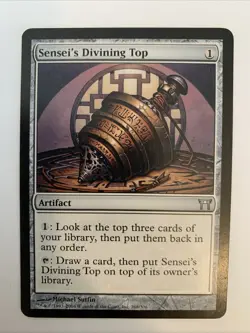 Magic the Gathering Sensei's Divining Top Champions of Kamigawa Regular Card - Image 1