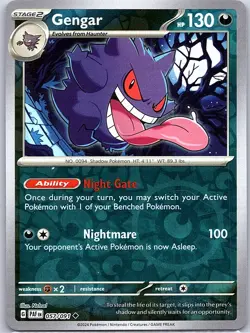 Gengar 057/091 Reverse Holo SV: Paldean Fates - Pokemon Card - NM - Image 1