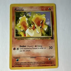 2000 Pokemon Wizards Team Rocket Ponyta Card 64/82 - Image 1