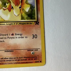 2000 Pokemon Wizards Team Rocket Ponyta Card 64/82 - Image 4