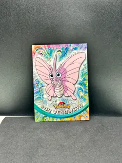 VENOMOTH #49 Topps TV Animation BLACK LOGO Pokemon Card LP - Image 1