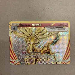 Xerneas BREAK 82/114 Steam Siege Full Art Ultra Rare Holo Pokemon Card NM - Image 1