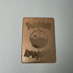 Pokemon Gold/Metal Card Charizard VMAX SV107/SV122 Rare - Image 2