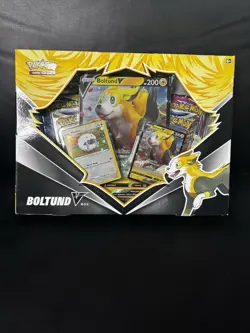 Pokemon TCG Boltund V Box Sealed Promo Cards + 4 Booster Packs - Factory Sealed - Image 1