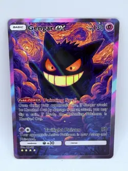 Pokemon Gengar Darkness Special #1 Doujin Kawaii Holo Illustration Art Card - Image 1