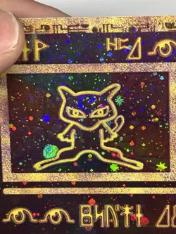 Pokemon TCG Ancient Mew Holo Card 2000 Movie Promo MISCUT ERROR FOREHEAD SWIRL!! - Image 2