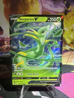 Serperior V - 007/195 - Pokemon Silver Tempest Sword & Shield Ultra Rare Card NM - Image 1