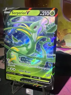 Serperior V - 007/195 - Pokemon Silver Tempest Sword & Shield Ultra Rare Card NM - Image 2